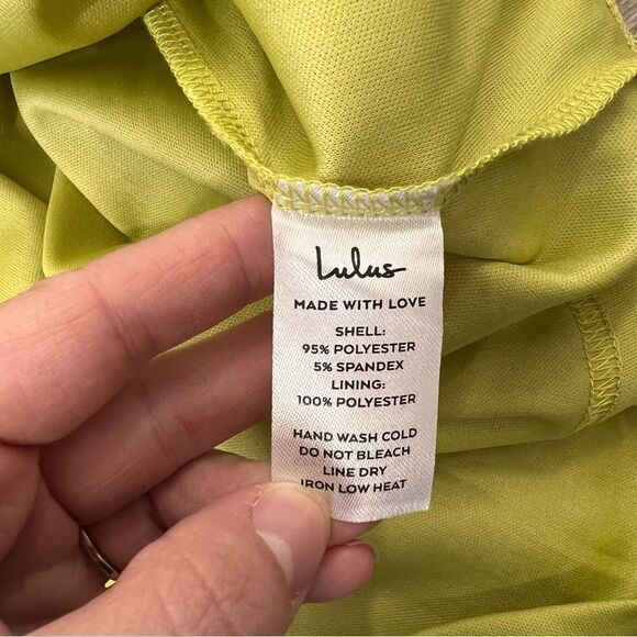 Lulus love like yours textured mini dress‎ green halter top - Picture 6 of 7